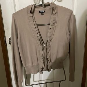 Apt.9 Zip up Cream Top